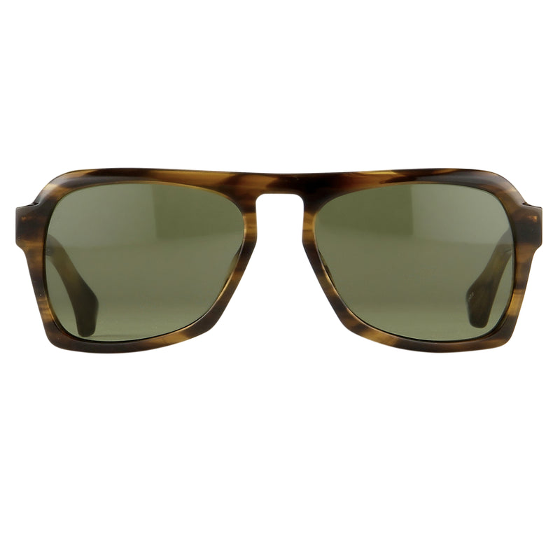 Dries Van Noten Unisex Square Green Sunglasses DVN39C10SUN