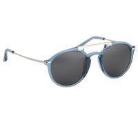 Dries Van Noten Unisex Round Grey Sunglasses DVN54C2SUN