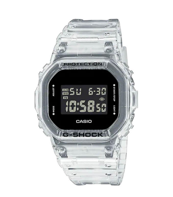 Casio G-Shock Men's Watch Skeleton Series Translucent DW-5600SKE-7DR