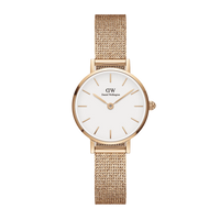 Daniel Wellington Petite Pressed Melrose Ladies Rose Gold Watch DW00100447