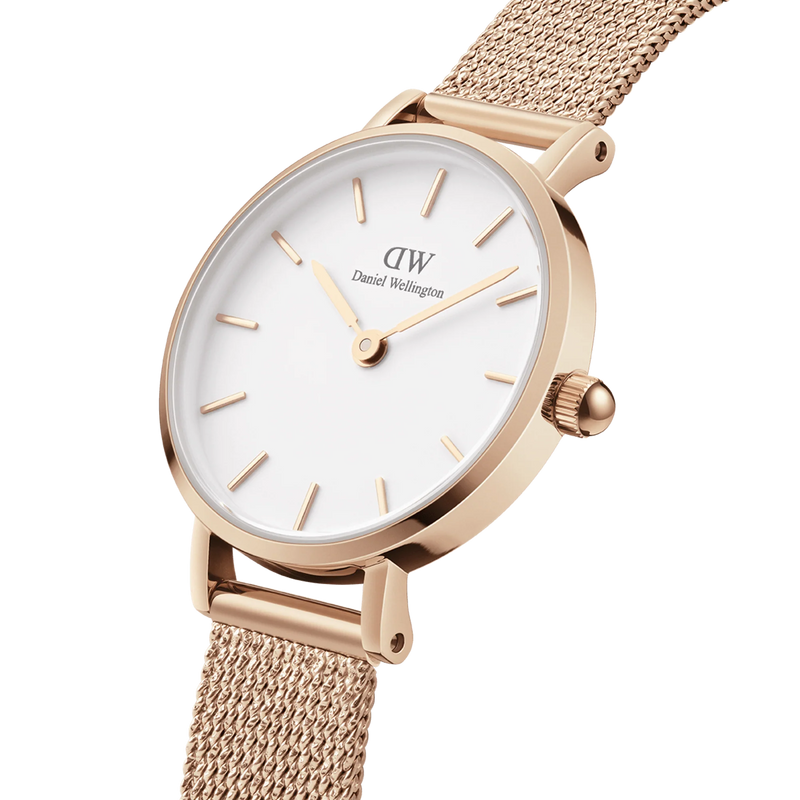 Daniel Wellington Petite Pressed Melrose Ladies Rose Gold Watch DW00100447