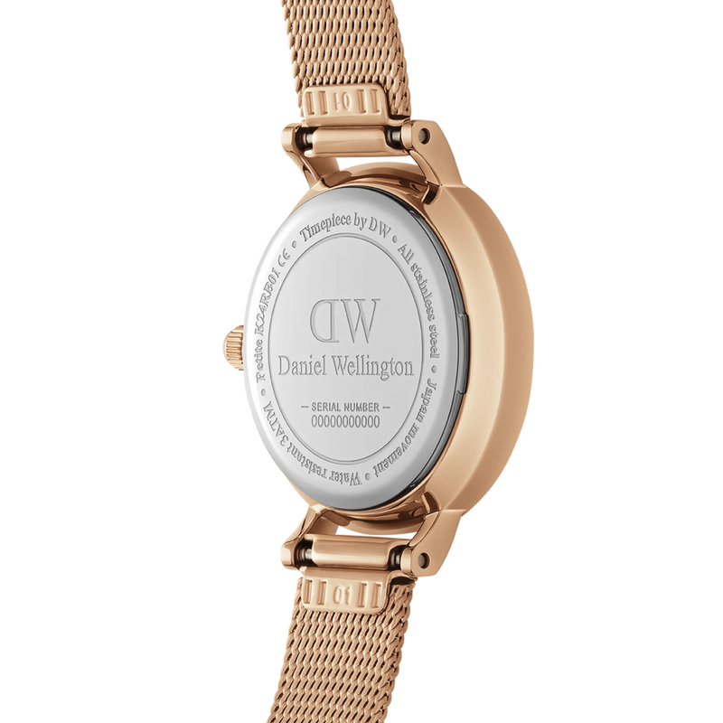 Daniel Wellington Petite Pressed Melrose Ladies Rose Gold Watch DW00100447