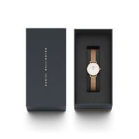 Daniel Wellington Petite Pressed Melrose Ladies Rose Gold Watch DW00100447