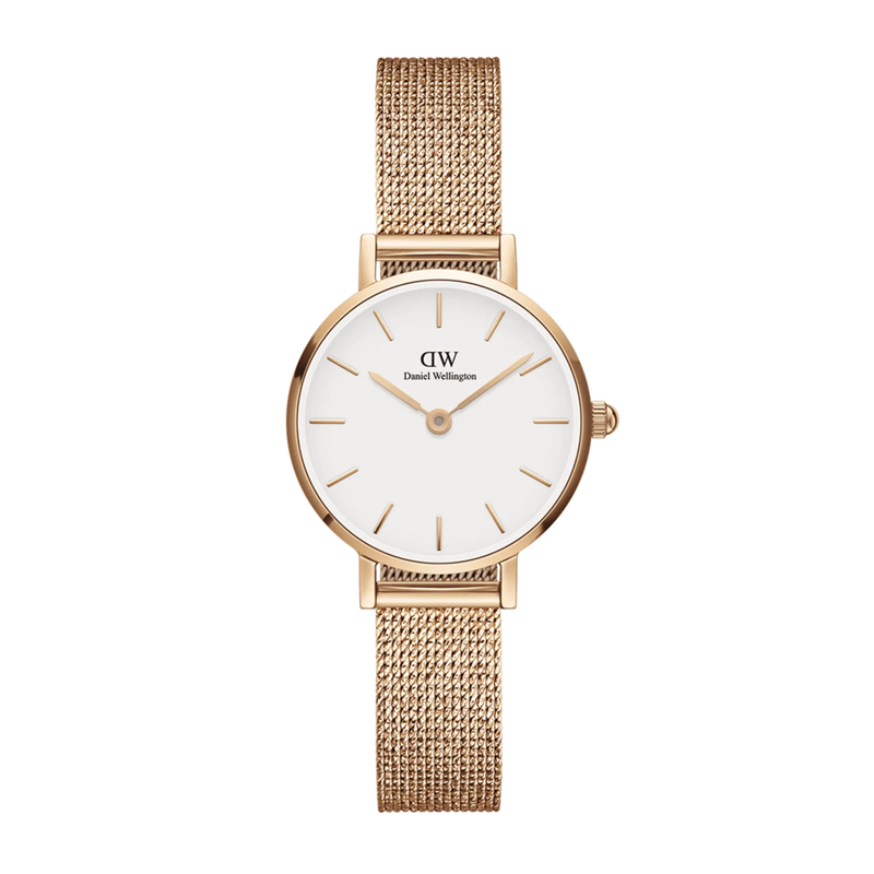 Daniel Wellington Petite Pressed Melrose Ladies Rose Gold Watch DW00100447