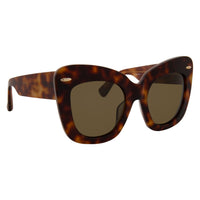 Erdem Ladies Sunglasses Cat Eye Tortoise Shell and Grey EDM24C3SUN