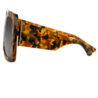 Erdem Women's Oversized Sunglasses Brown Tortoise EDM3 4C2SUN