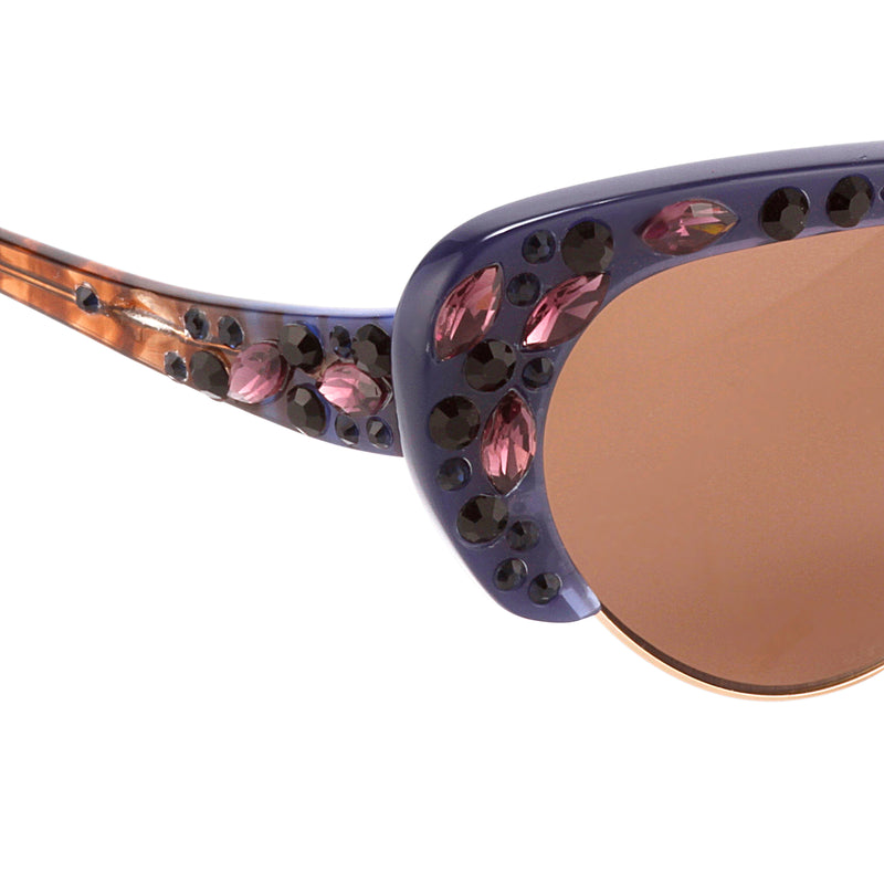 Erdem Ladies Cat Eye Brown Sunglasses EDM7C8SUN