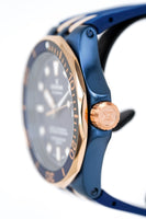 Edox Automatic Watch Delfin Diver Blue Rose Gold 43mm 80110 357BURCA BUIR