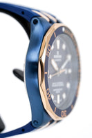 Edox Automatic Watch Delfin Diver Blue Rose Gold 43mm 80110 357BURCA BUIR