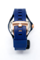 Edox Automatic Watch Delfin Diver Blue Rose Gold 43mm 80110 357BURCA BUIR