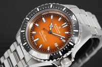 Edox Men's Watch Neptunian Sky Diver Automatic Steel Orange 80120-3NM-ODN