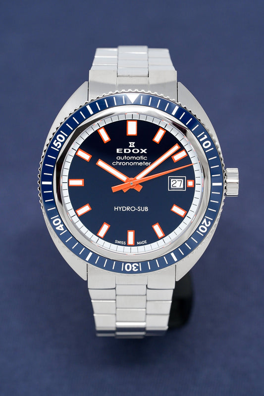 Edox Watch Hydro-Sub 1965 Chronometer Limited Edition Blue 80128-3BUM-BUIO