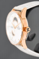 Edox Women's Automatic Watch Les Vauberts Open Heart Rose Gold 37mm 8501937RANADR