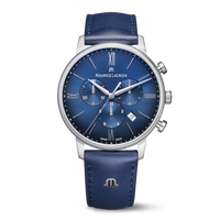 Maurice Lacroix Men's Blue Eliros Chronograph Watch EL1098-SS001-410-4