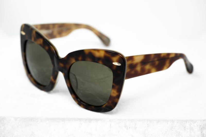 Erdem Ladies Sunglasses Cat Eye Tortoise Shell and Grey EDM24C3SUN