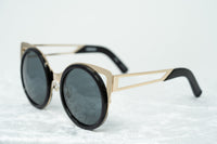 Erdem Sunglasses Cat Eye Light Gold and Black