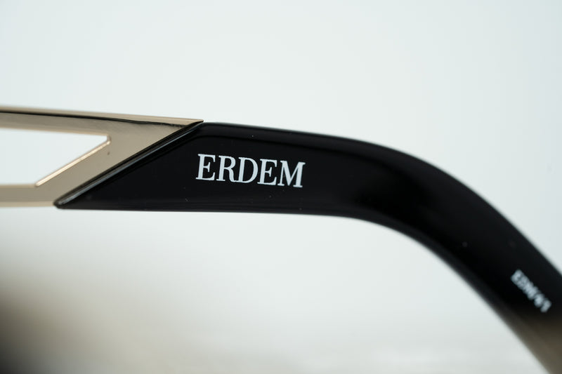 Erdem Sunglasses Cat Eye Light Gold and Black