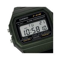 Casio Watch Classic Sports Digital Black/Green F-91WM-3ADF