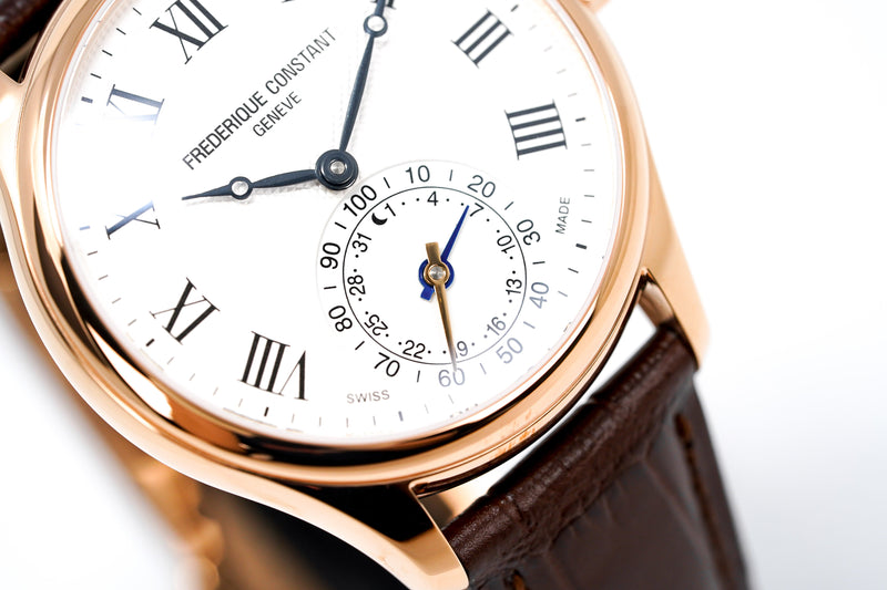 Frederique Constant Watch Men's Horological Smartwatch Classics Rose Gold FC-285MC5B4