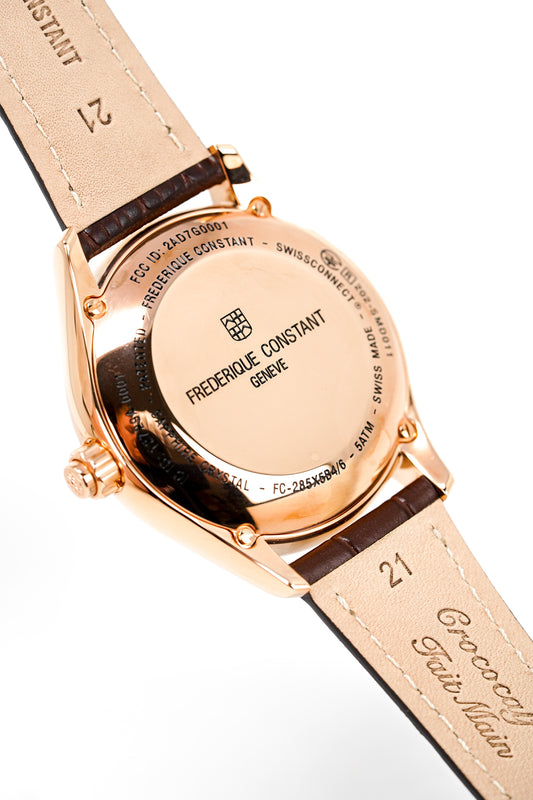 Frederique Constant Watch Men's Horological Smartwatch Classics Rose Gold FC-285MC5B4