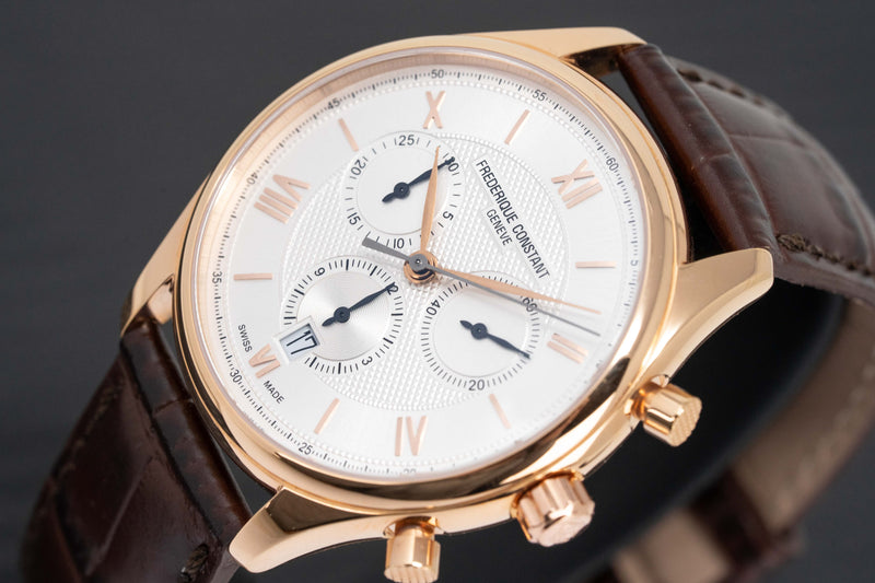 Frederique Constant Watch Men's Classic Chronograph Rose Gold PVD FC-292MV5B4