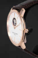 Frederique Constant Watch Slimline Heart Beat Automatic Rose Gold PVD FC-312V4S4