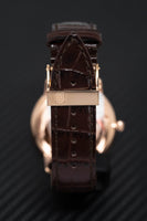 Frederique Constant Watch Slimline Heart Beat Automatic Rose Gold PVD FC-312V4S4