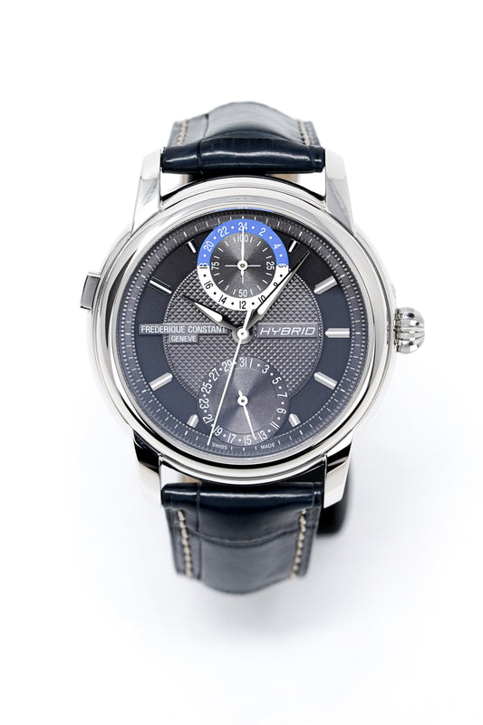 Frederique Constant Watch Men's Hybrid Manufacture Navy FC-750DG4H6