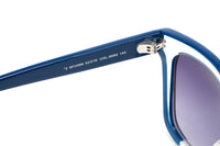 Furla Women's Sunglasses Classic Square Clear/Blue SFU069 0D82