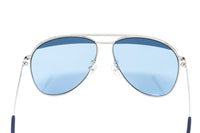 Furla Women's Sunglasses Pilot Silver/Blue SFU236 0523