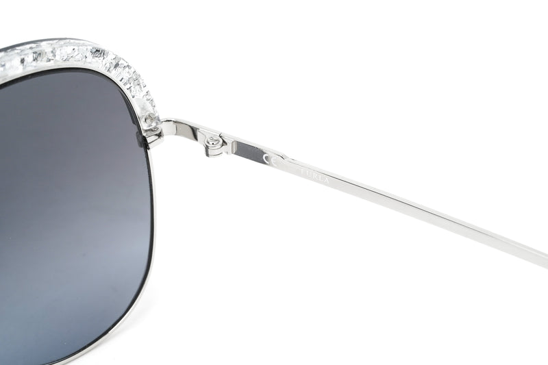 Furla Women's Sunglasses Pilot Silver/Blue SFU284 579X