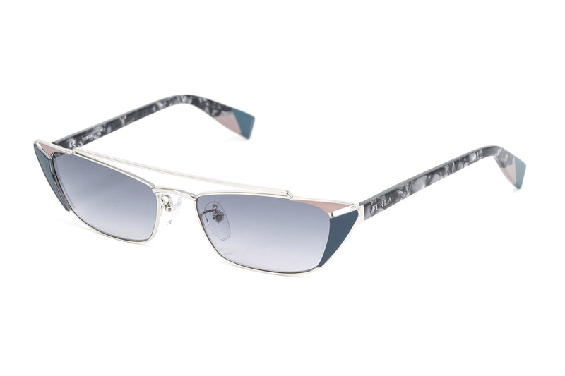 Furla Women's Sunglasses Cat Eye Grey SFU345 0523