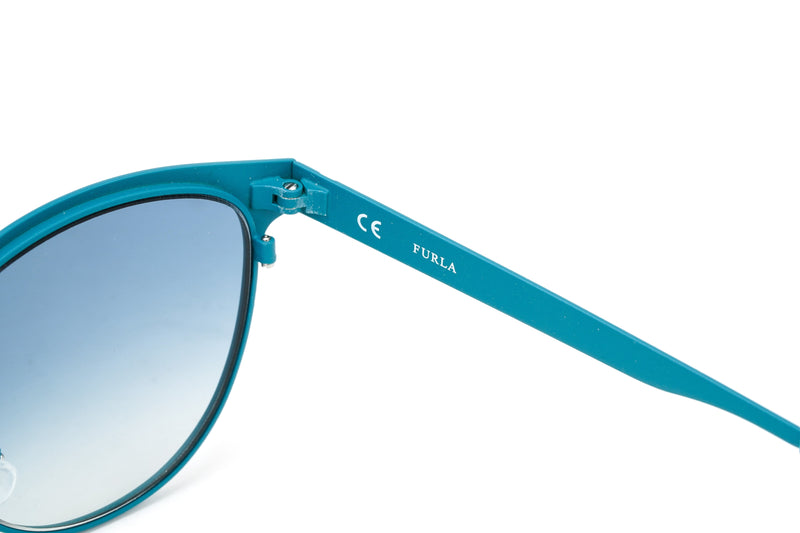 Furla Women's Sunglasses Classic Square Blue SU4340 1H9X