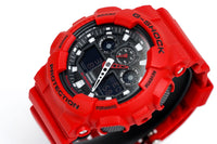 Casio G-Shock Watch Men's Red GA-100B-4ADR