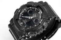 Casio G-Shock Watch Men's Black Crackled GA-100CG-1ADR