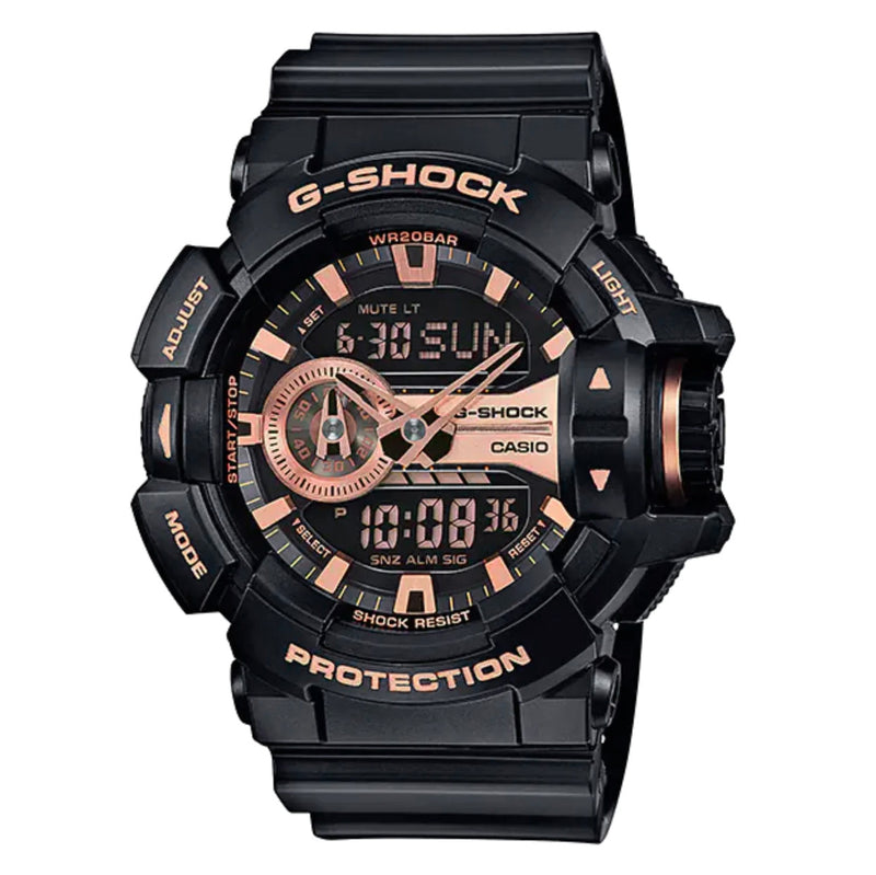 Casio G-Shock Watch Men's Oversized Rose Gold GA-400GB-1A4DR