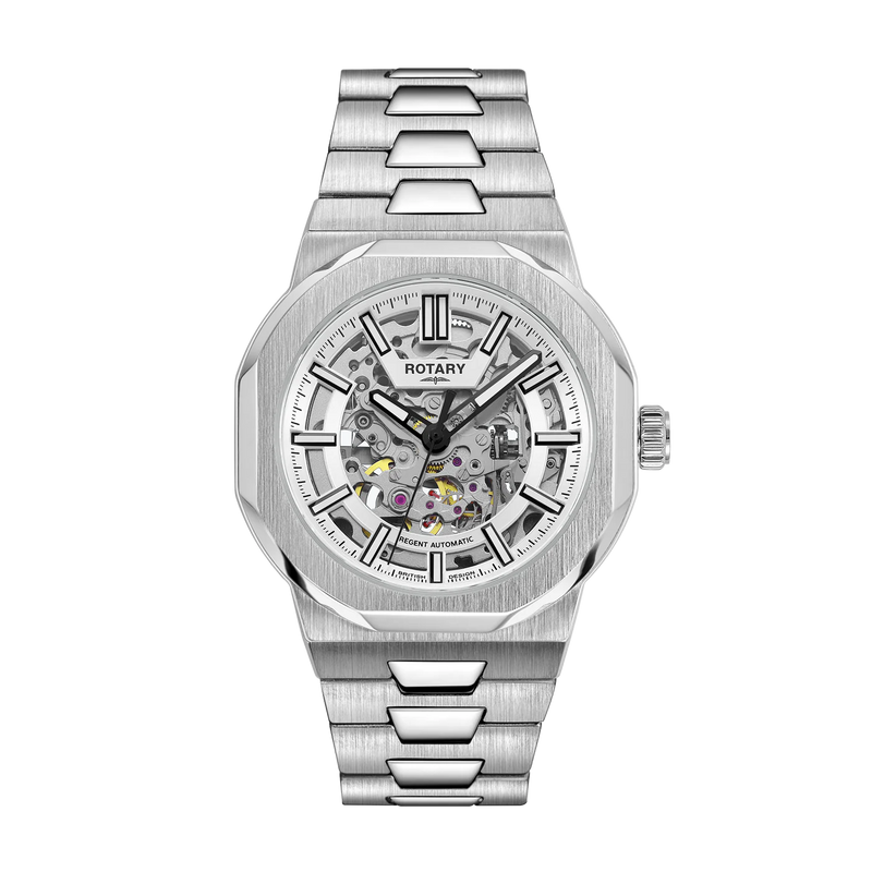 Rotary Skeleton Sport Men's Silver Watch GB05495/06