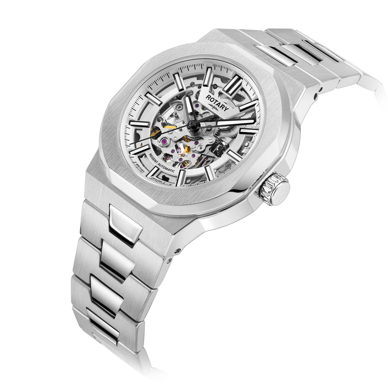 Rotary Skeleton Sport Men's Silver Watch GB05495/06