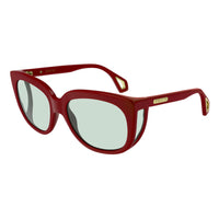 Gucci Women's Sunglasses Wraparound Rectangle Red GG0468S-003 57