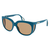 Gucci Women's Sunglasses Wraparound Rectangle Turquoise GG0468S-005 57