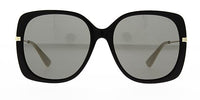 Gucci Women's Sunglasses Oversized Square Black/Gold GG0511S-001 57