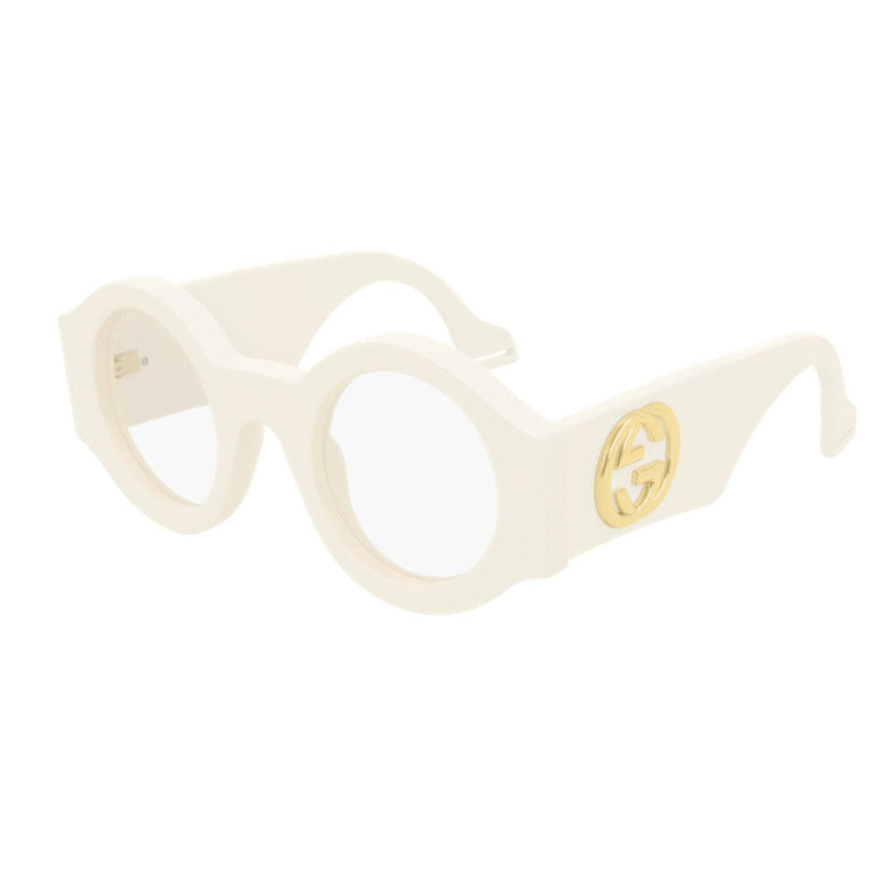 Gucci Men's Sunglasses Oversized Round Chunky Ivory GG0629S-002 47