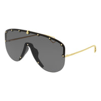 Gucci Unisex Sunglasses Oversized Black Gold GG0667S-001 99