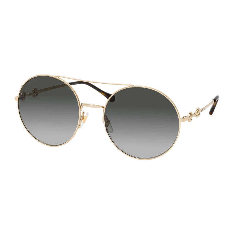 Gucci Women's Sunglasses Round Gold GG0878S-001 59