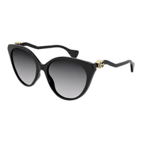 Gucci Women's Sunglasses Cat Eye Square Black GG1011S-001 57