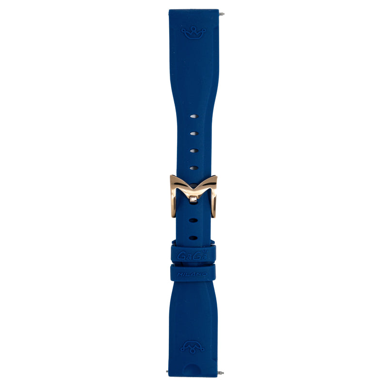 Gagà Milano Manuale 40mm Silicone Blue Watch Strap