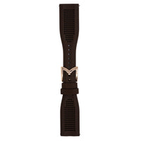 Gagà Milano Manuale 48mm Mesh Silicone Brown Watch Strap