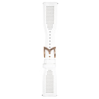 Gagà Milano Manuale 48mm Mesh Silicone White Watch Strap