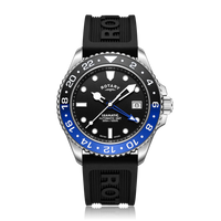 Rotary Seamatic GMT Men's Blue Black Watch GS04378/96