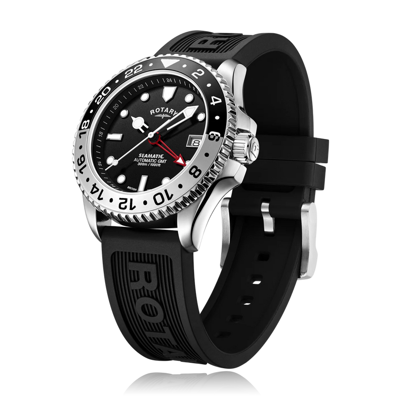 Rotary Seamatic GMT Men's Black Watch GS04378/97